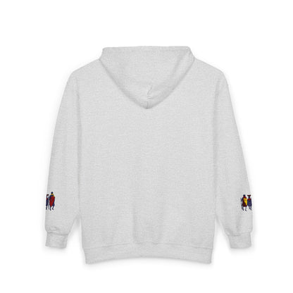 Ngwetsi Men Zip Hoodie — Nativity Christmas Chest & Sleeve Embroidered Design