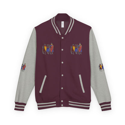 Ngwetsi - Unisex Letterman Jacket with Colorful Parrots Design, Trendy Outerwear, Casual Style, Gift for Animal Lovers, Comfortable and [...]