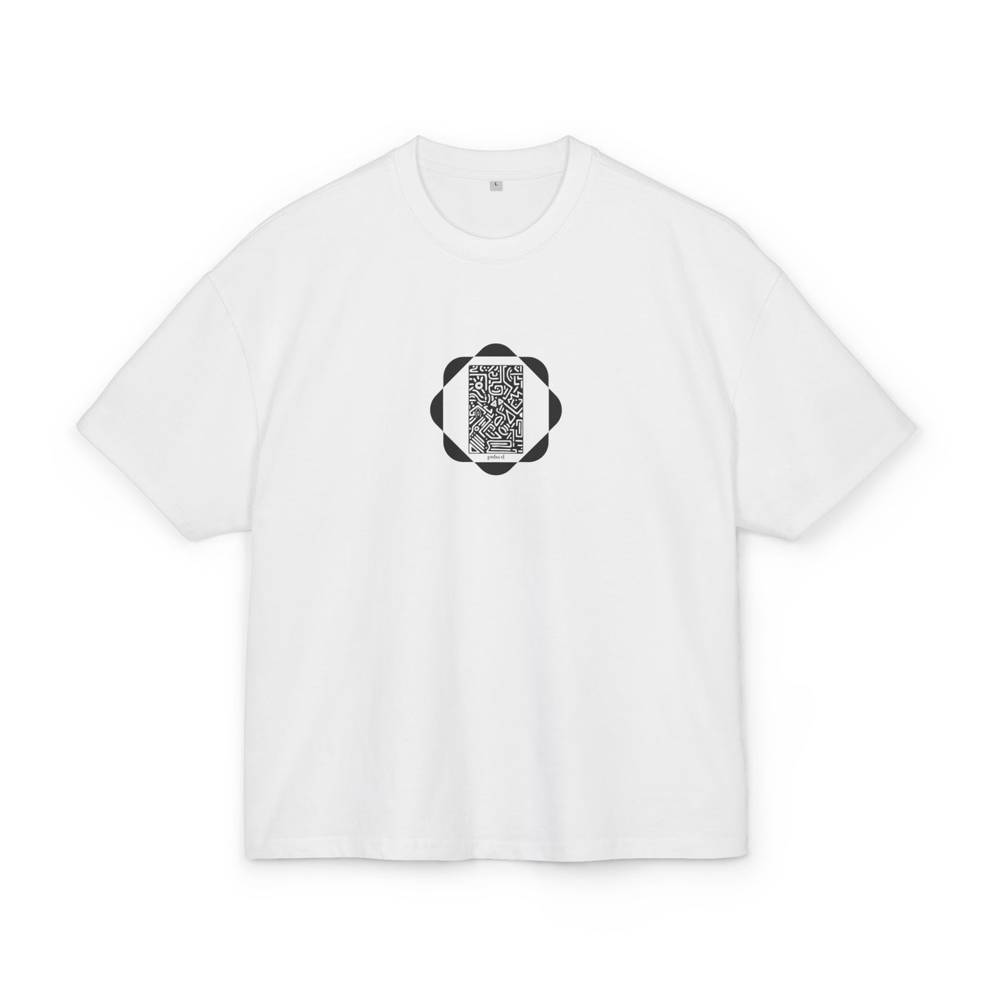 Pulsed - Unisex Heavy Cotton Box Tee - Modern Minimalist Wear, Versatile Streetwear, Gift for Him/Her, Casual Everyday Tee, Oversized Style