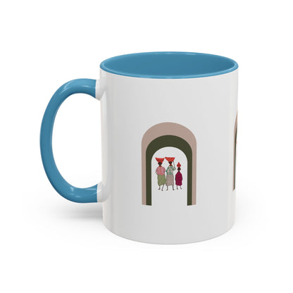 Dinkgwana Accent Coffee Mug - Modern Art Design for Home or Office