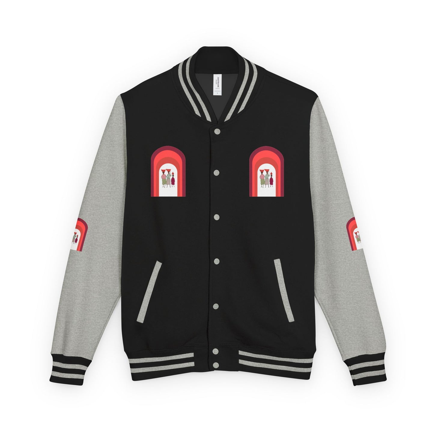 Dinkgwana - Unisex Letterman Jacket with Retro Design, Trendy Outerwear, Perfect for College, Parties, Gift Idea, Sports Events, Casual Wear