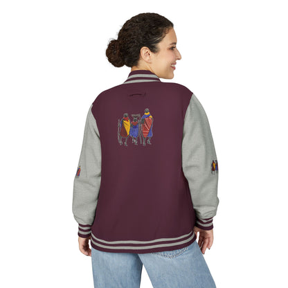 Ngwetsi - Unisex Letterman Jacket with Colorful Parrots Design, Trendy Outerwear, Casual Style, Gift for Animal Lovers, Comfortable and [...]