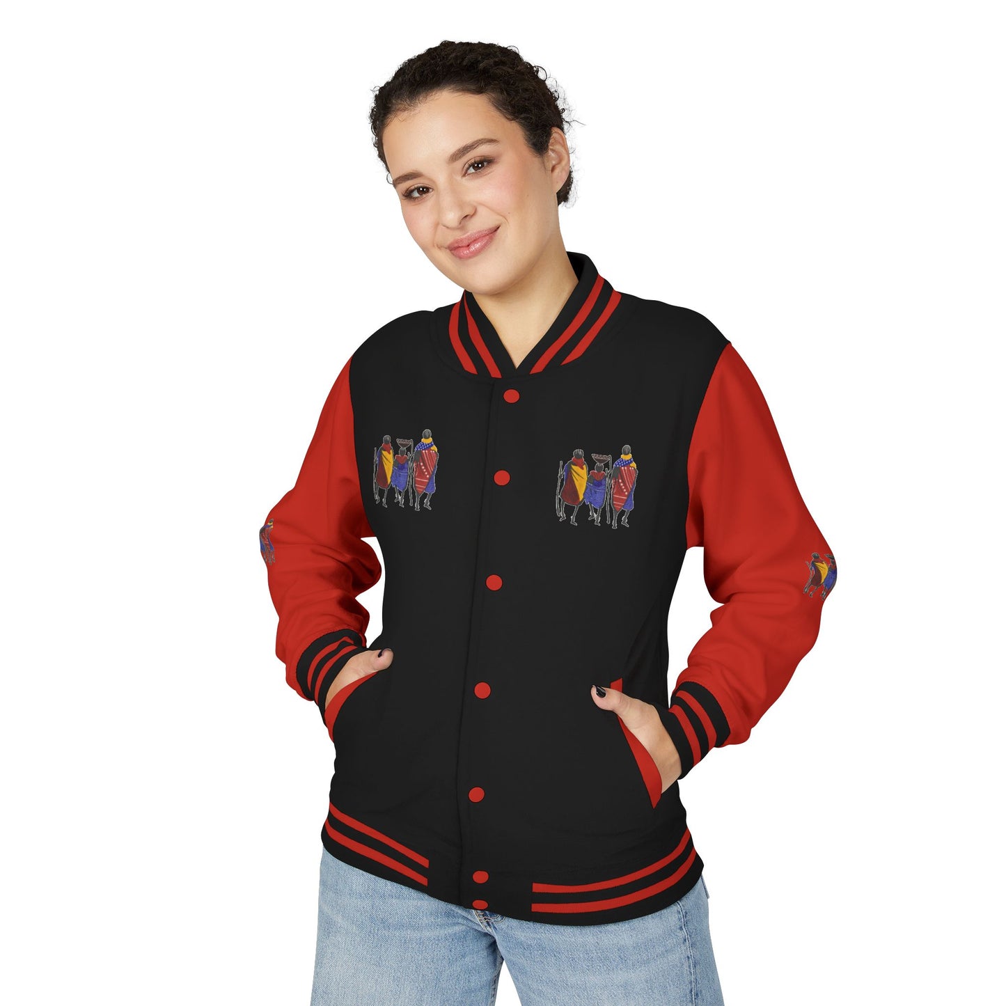 Ngwetsi - Unisex Letterman Jacket with Colorful Parrots Design, Trendy Outerwear, Casual Style, Gift for Animal Lovers, Comfortable and [...]