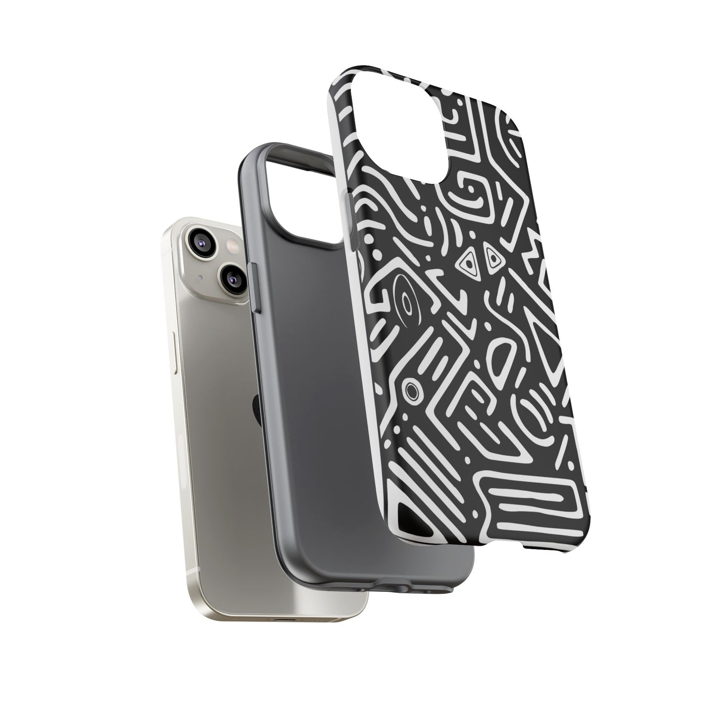 Stylish Phone Case, Abstract Design, Tough Cell Phone Cover, Modern Smartphone Protector, Gift for Tech Lovers, Unique Accessories