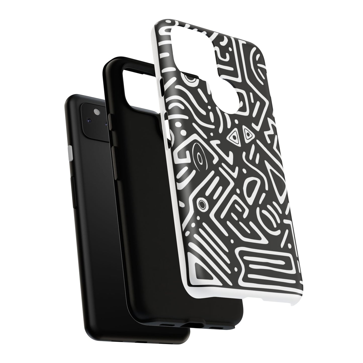 Stylish Phone Case, Abstract Design, Tough Cell Phone Cover, Modern Smartphone Protector, Gift for Tech Lovers, Unique Accessories