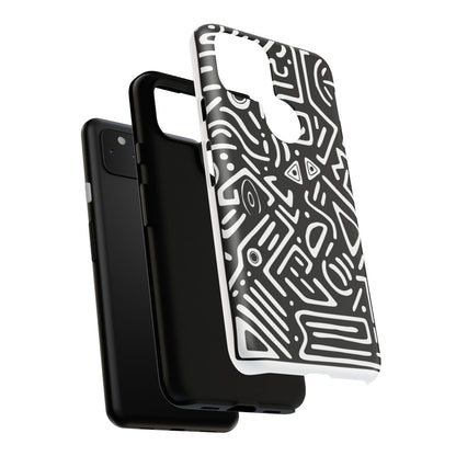 Stylish Phone Case, Abstract Design, Tough Cell Phone Cover, Modern Smartphone Protector, Gift for Tech Lovers, Unique Accessories