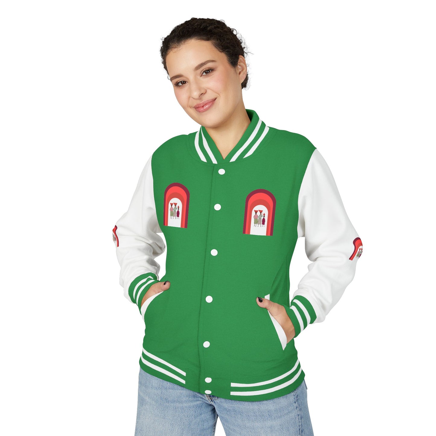 Dinkgwana - Unisex Letterman Jacket with Retro Design, Trendy Outerwear, Perfect for College, Parties, Gift Idea, Sports Events, Casual Wear