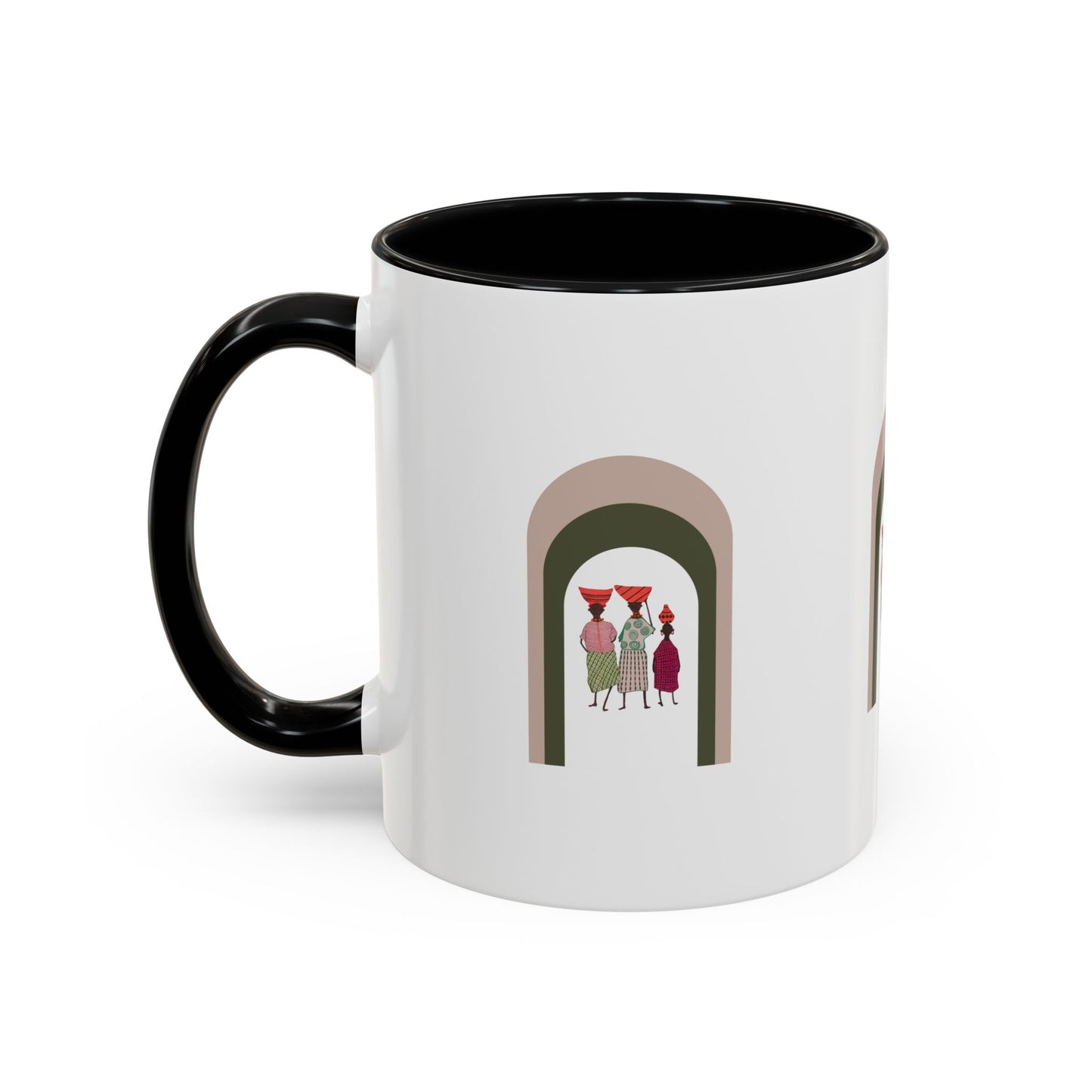 Dinkgwana Accent Coffee Mug - Modern Art Design for Home or Office