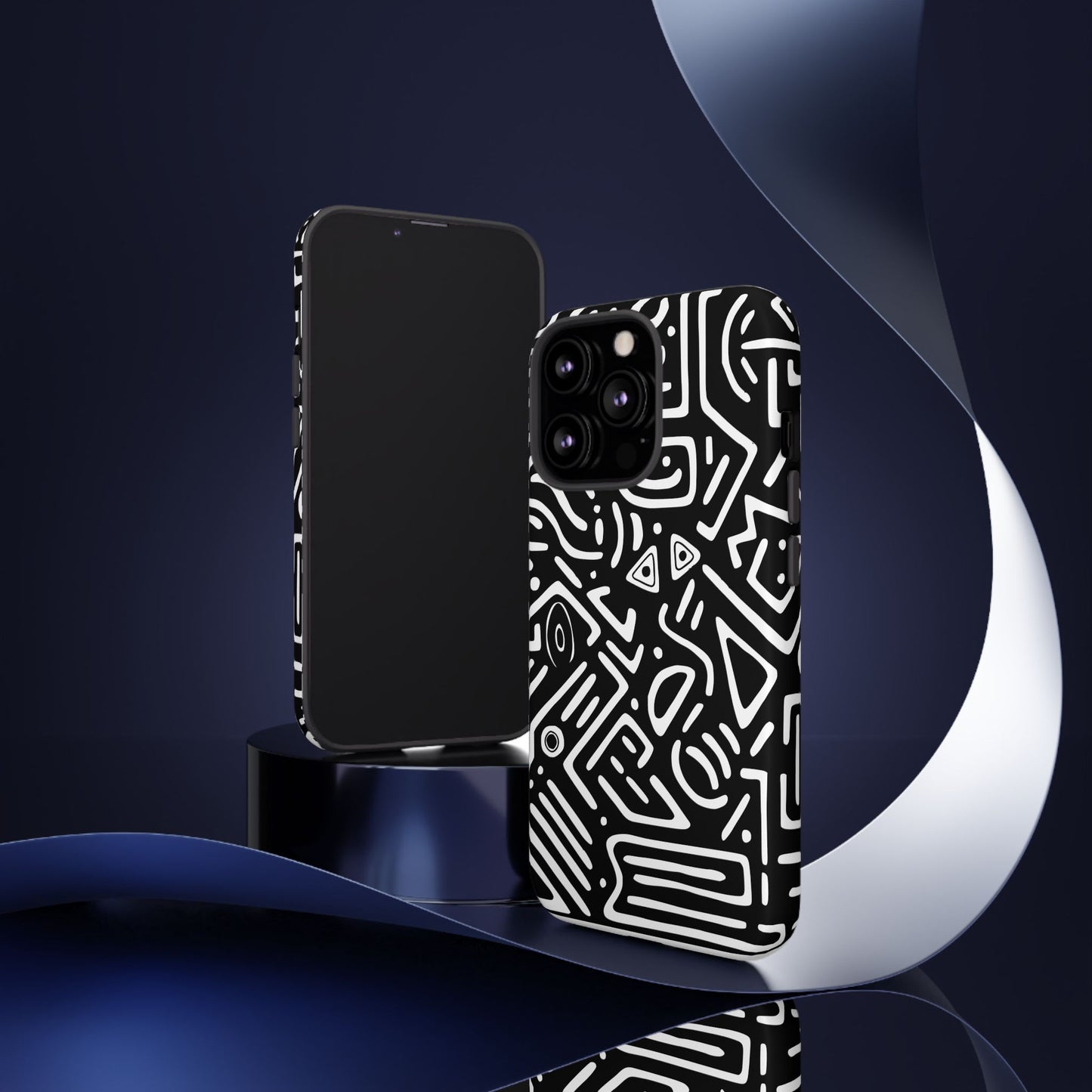 Stylish Phone Case, Abstract Design, Tough Cell Phone Cover, Modern Smartphone Protector, Gift for Tech Lovers, Unique Accessories