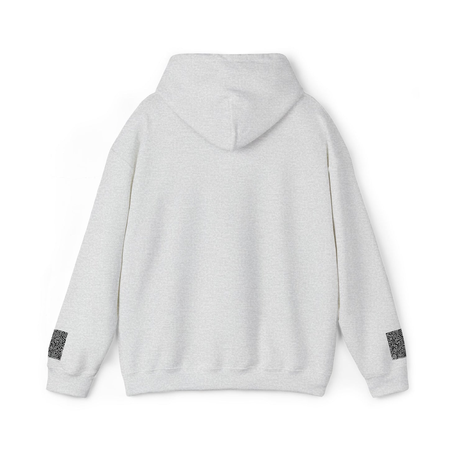 Pulse Hoodie — Minimal Black & White Tech Graphic