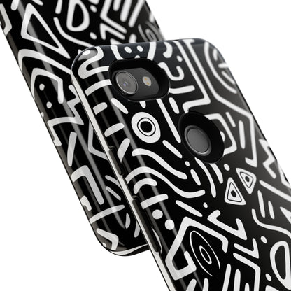 Stylish Phone Case, Abstract Design, Tough Cell Phone Cover, Modern Smartphone Protector, Gift for Tech Lovers, Unique Accessories