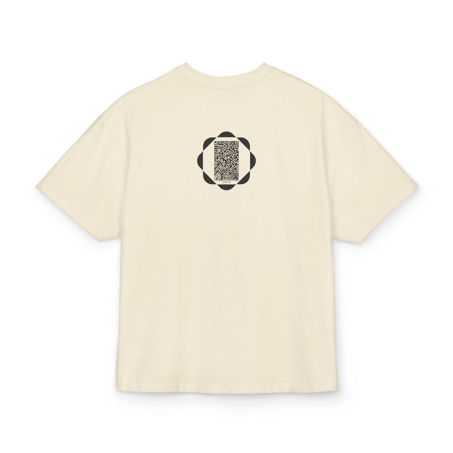 Pulsed - Unisex Heavy Cotton Box Tee - Modern Minimalist Wear, Versatile Streetwear, Gift for Him/Her, Casual Everyday Tee, Oversized Style