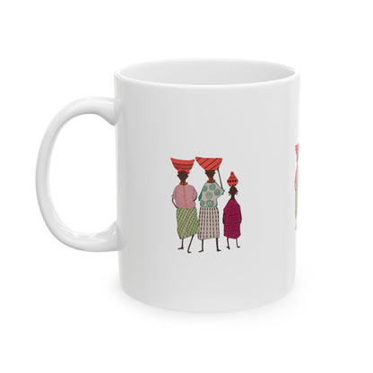 Dinkgwana Ceramic Mug - 11oz & 15oz - Unique Design