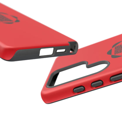 Tough Cases Phone Case, Bold Red Design, Unique Gift for Tech Lovers, Customize for Birthdays, Holidays, Everyday Use