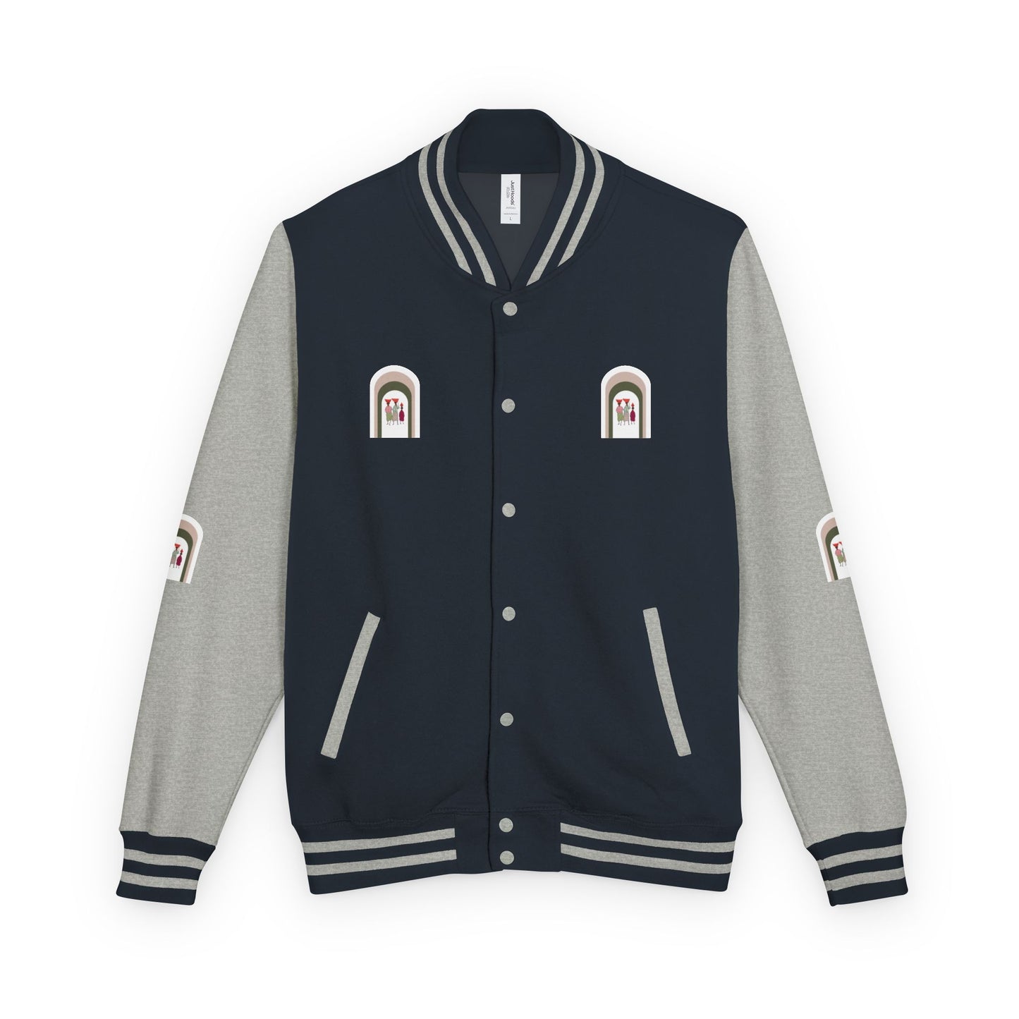 Dinkgwana - Stylish Unisex Letterman Jacket, Vintage Style Outerwear, Casual Everyday Jacket, Gift for Friends, Sports and Weekend Style