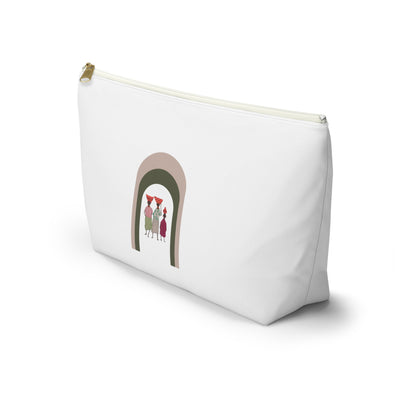 Dinkgwana - Artistic Accessory Pouch, Stylish Makeup Bag, Floral Travel Organizer, Cute Pencil Case, Unique Gift for Her