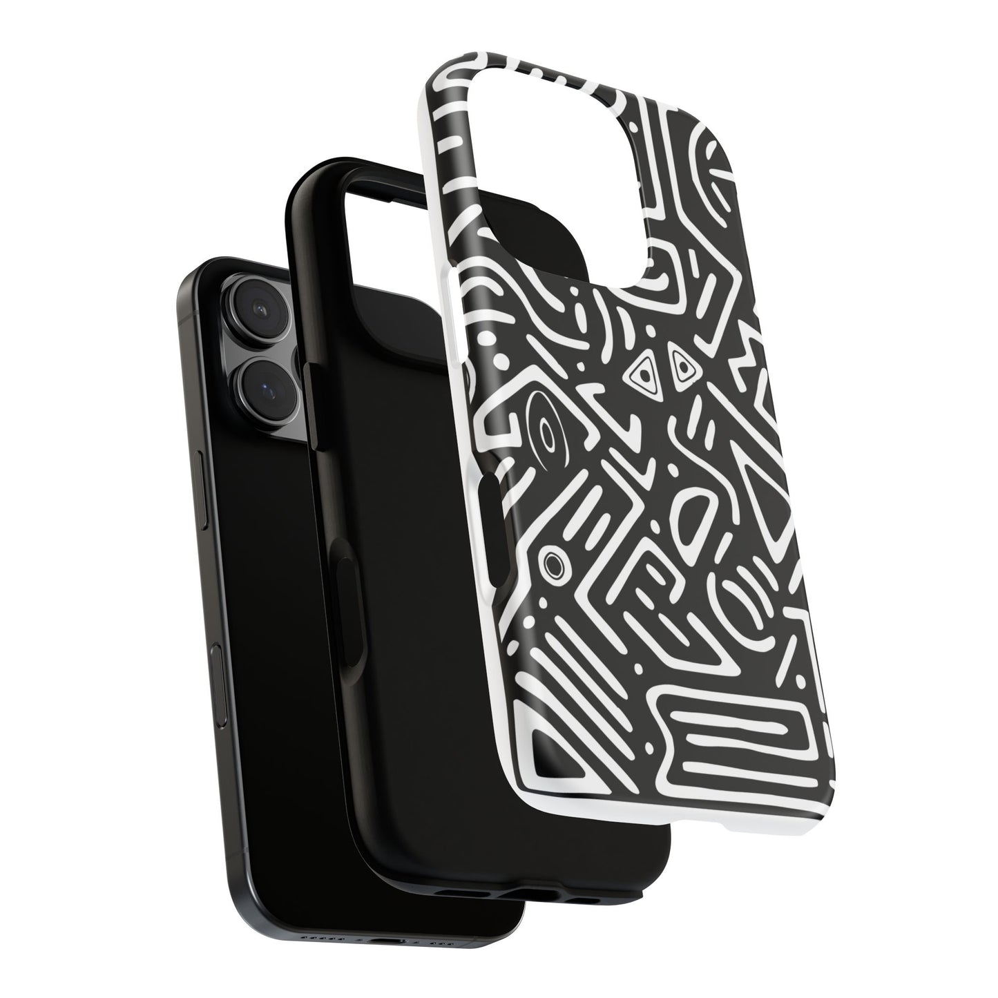 Stylish Phone Case, Abstract Design, Tough Cell Phone Cover, Modern Smartphone Protector, Gift for Tech Lovers, Unique Accessories