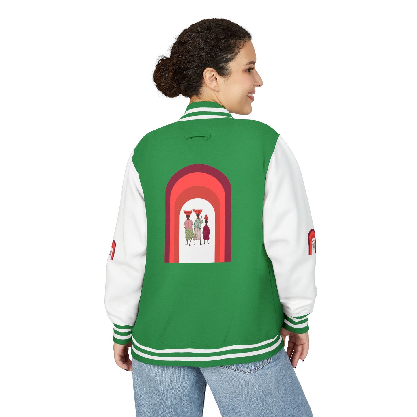 Dinkgwana - Unisex Letterman Jacket with Retro Design, Trendy Outerwear, Perfect for College, Parties, Gift Idea, Sports Events, Casual Wear