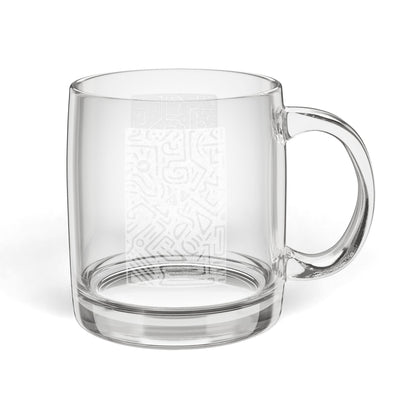 Engraved Glass Coffee Mug — 12.25oz Clear Double-Walled Mug