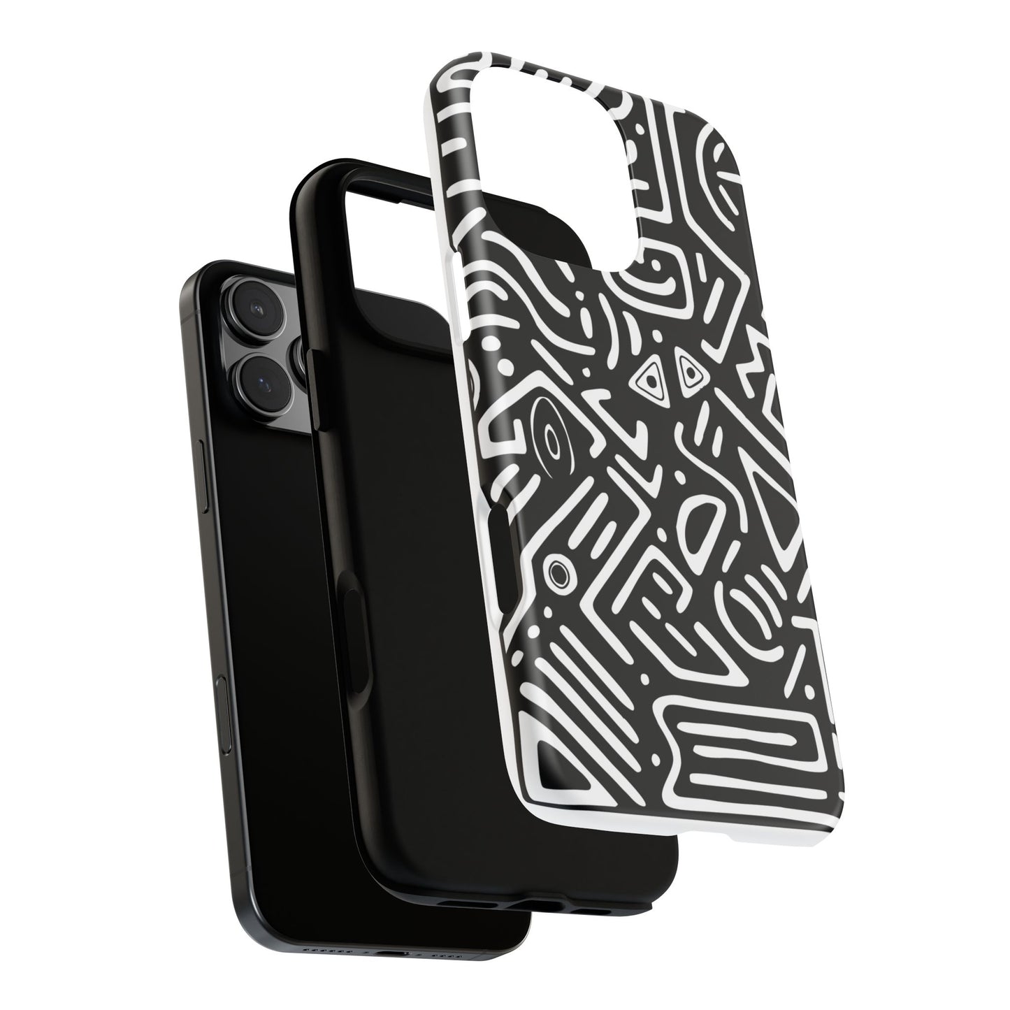 Stylish Phone Case, Abstract Design, Tough Cell Phone Cover, Modern Smartphone Protector, Gift for Tech Lovers, Unique Accessories