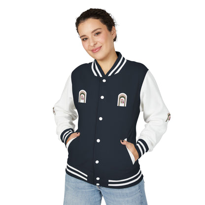 Dinkgwana - Stylish Unisex Letterman Jacket, Vintage Style Outerwear, Casual Everyday Jacket, Gift for Friends, Sports and Weekend Style