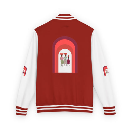 Dinkgwana - Unisex Letterman Jacket with Retro Design, Trendy Outerwear, Perfect for College, Parties, Gift Idea, Sports Events, Casual Wear