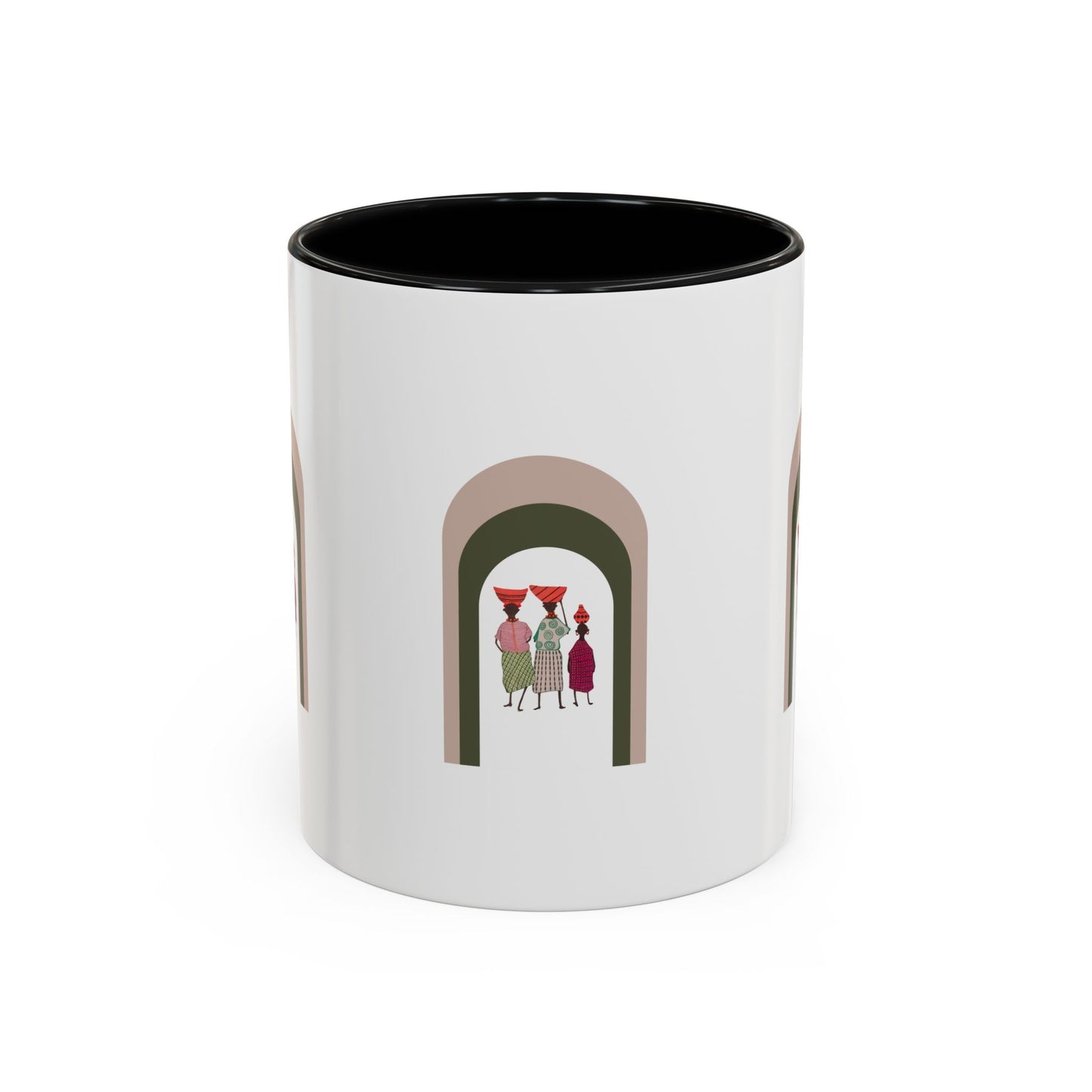 Dinkgwana Accent Coffee Mug - Modern Art Design for Home or Office