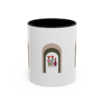 Dinkgwana Accent Coffee Mug - Modern Art Design for Home or Office