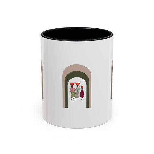 Dinkgwana Accent Coffee Mug - Modern Art Design for Home or Office