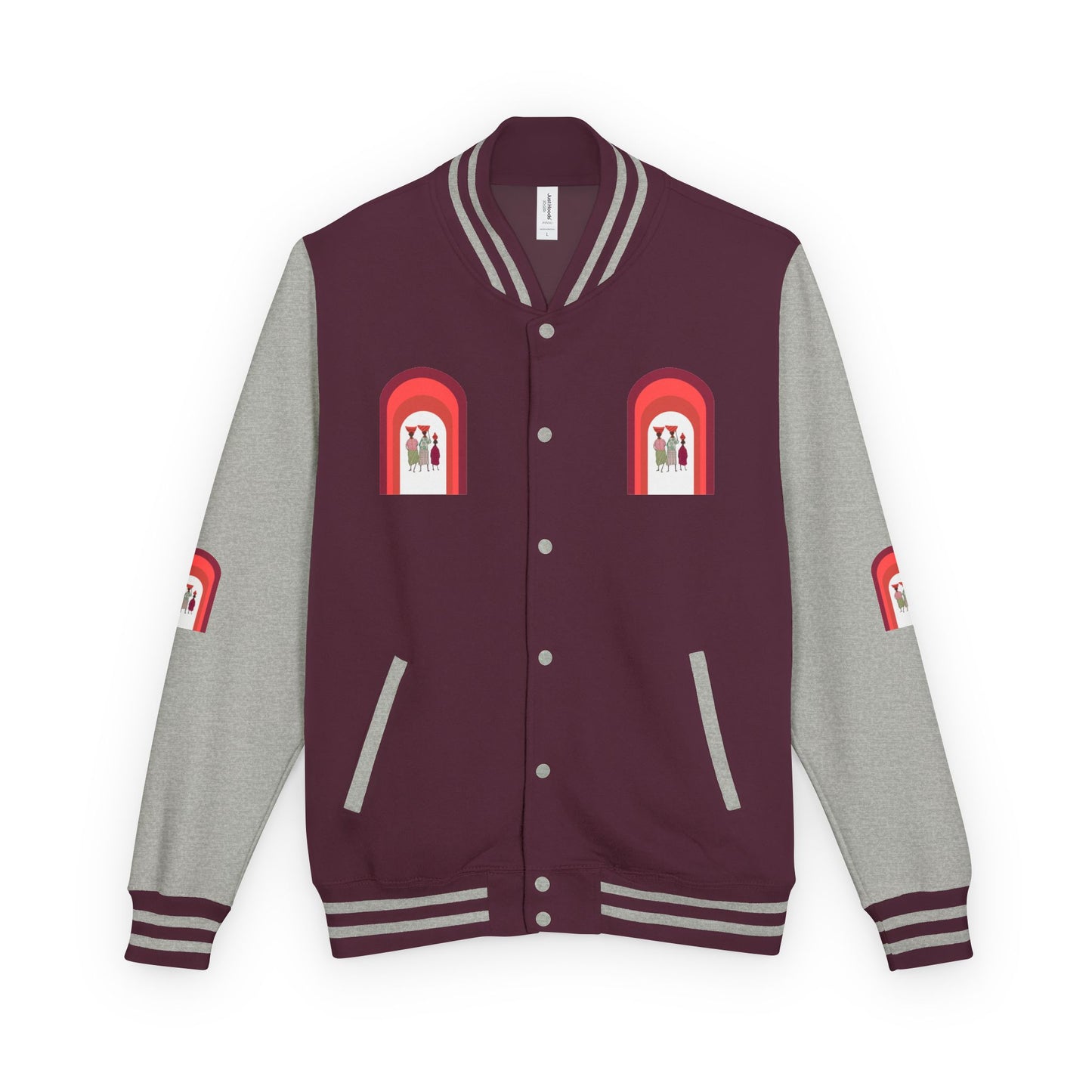Dinkgwana - Unisex Letterman Jacket with Retro Design, Trendy Outerwear, Perfect for College, Parties, Gift Idea, Sports Events, Casual Wear