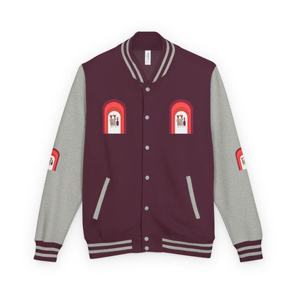 Dinkgwana - Unisex Letterman Jacket with Retro Design, Trendy Outerwear, Perfect for College, Parties, Gift Idea, Sports Events, Casual Wear