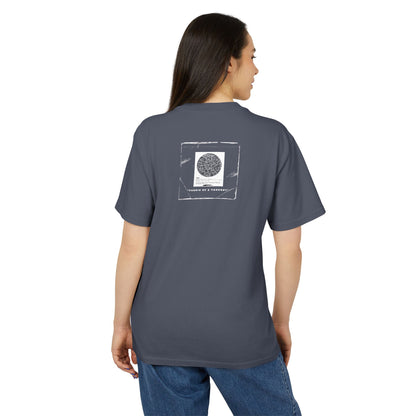 Fabric Of A Thought - Unisex Heavy Faded Tee | Relaxed Casual Style | Perfect for Everyday Wear, Gifting, Festivals, Summer Outings, Lounge Wear