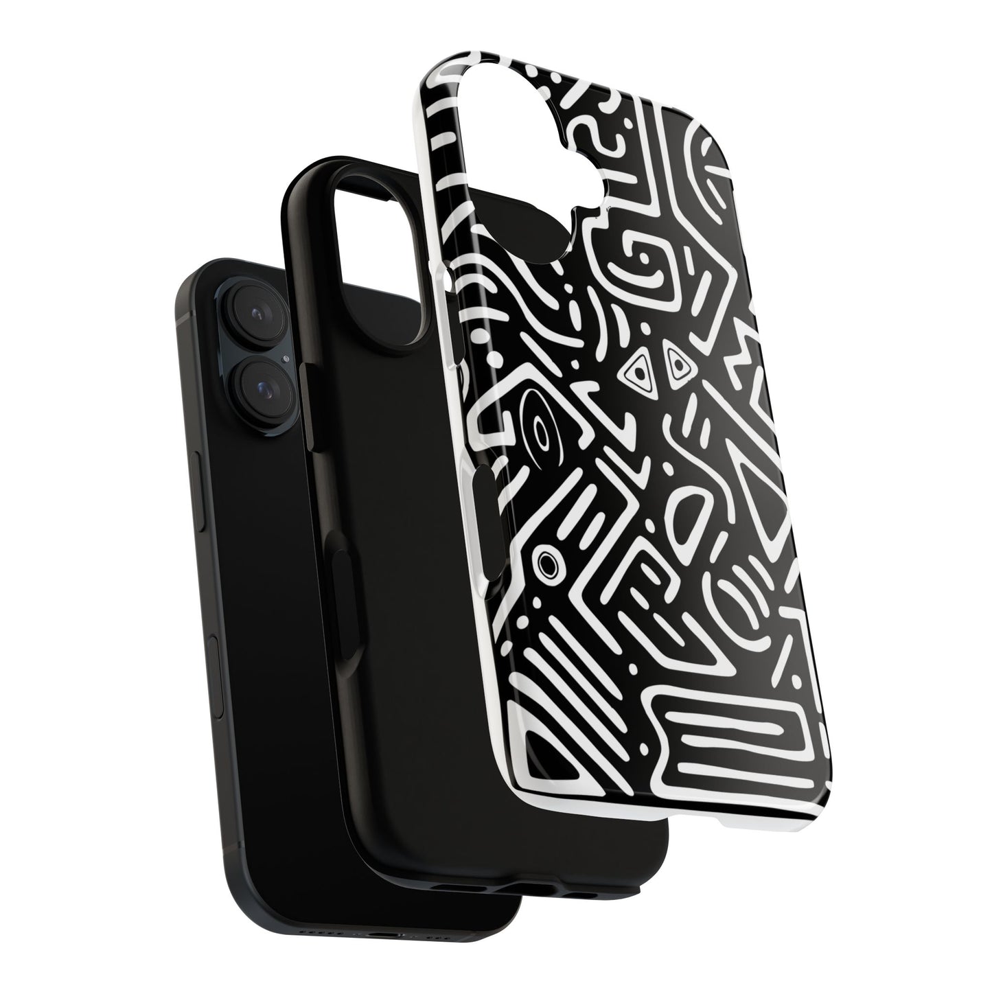 Stylish Phone Case, Abstract Design, Tough Cell Phone Cover, Modern Smartphone Protector, Gift for Tech Lovers, Unique Accessories