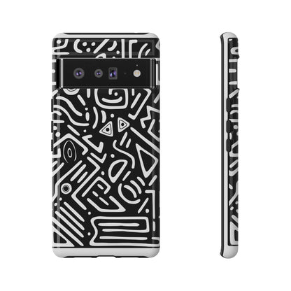 Stylish Phone Case, Abstract Design, Tough Cell Phone Cover, Modern Smartphone Protector, Gift for Tech Lovers, Unique Accessories