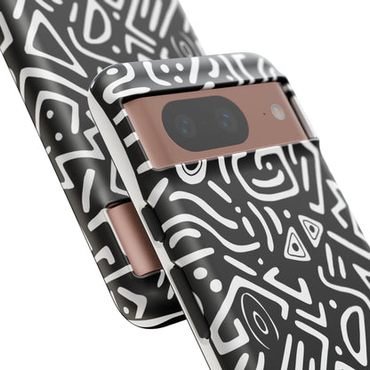 Stylish Phone Case, Abstract Design, Tough Cell Phone Cover, Modern Smartphone Protector, Gift for Tech Lovers, Unique Accessories