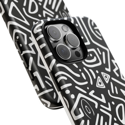 Stylish Phone Case, Abstract Design, Tough Cell Phone Cover, Modern Smartphone Protector, Gift for Tech Lovers, Unique Accessories