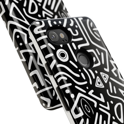 Stylish Phone Case, Abstract Design, Tough Cell Phone Cover, Modern Smartphone Protector, Gift for Tech Lovers, Unique Accessories
