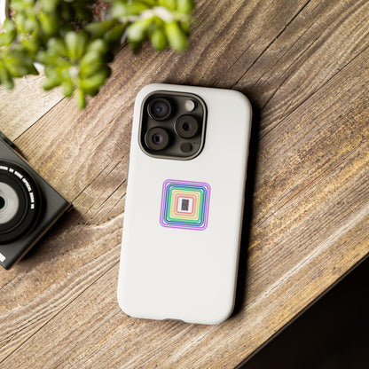 Colorful Geometric Phone Case for Tough Cases, Fun Phone Accessory, Unique Gift, Trendy Tech, Phone Protection