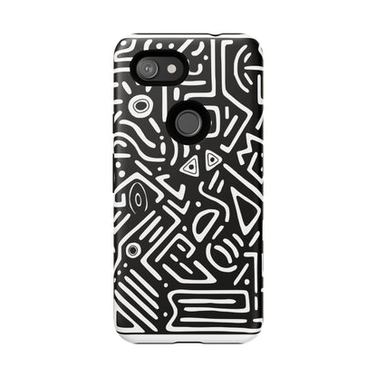 Stylish Phone Case, Abstract Design, Tough Cell Phone Cover, Modern Smartphone Protector, Gift for Tech Lovers, Unique Accessories
