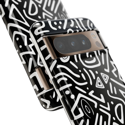 Stylish Phone Case, Abstract Design, Tough Cell Phone Cover, Modern Smartphone Protector, Gift for Tech Lovers, Unique Accessories
