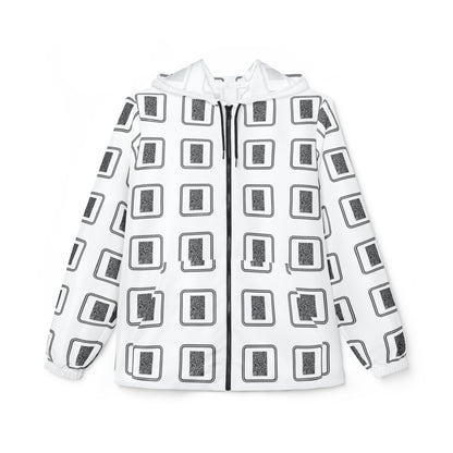 Pulse - Stylish Windbreaker Jacket - Modern Geometric Design, Perfect for Outdoor Activities, Casual Wear, Gifts for Him/Her, Travel Essentials