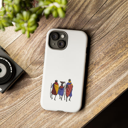 Stylish Phone Case Featuring Cultural Art, Tough Cases for Protection and Style, Gift for Holidays, Trendy Accessory, Unique Phone Cover