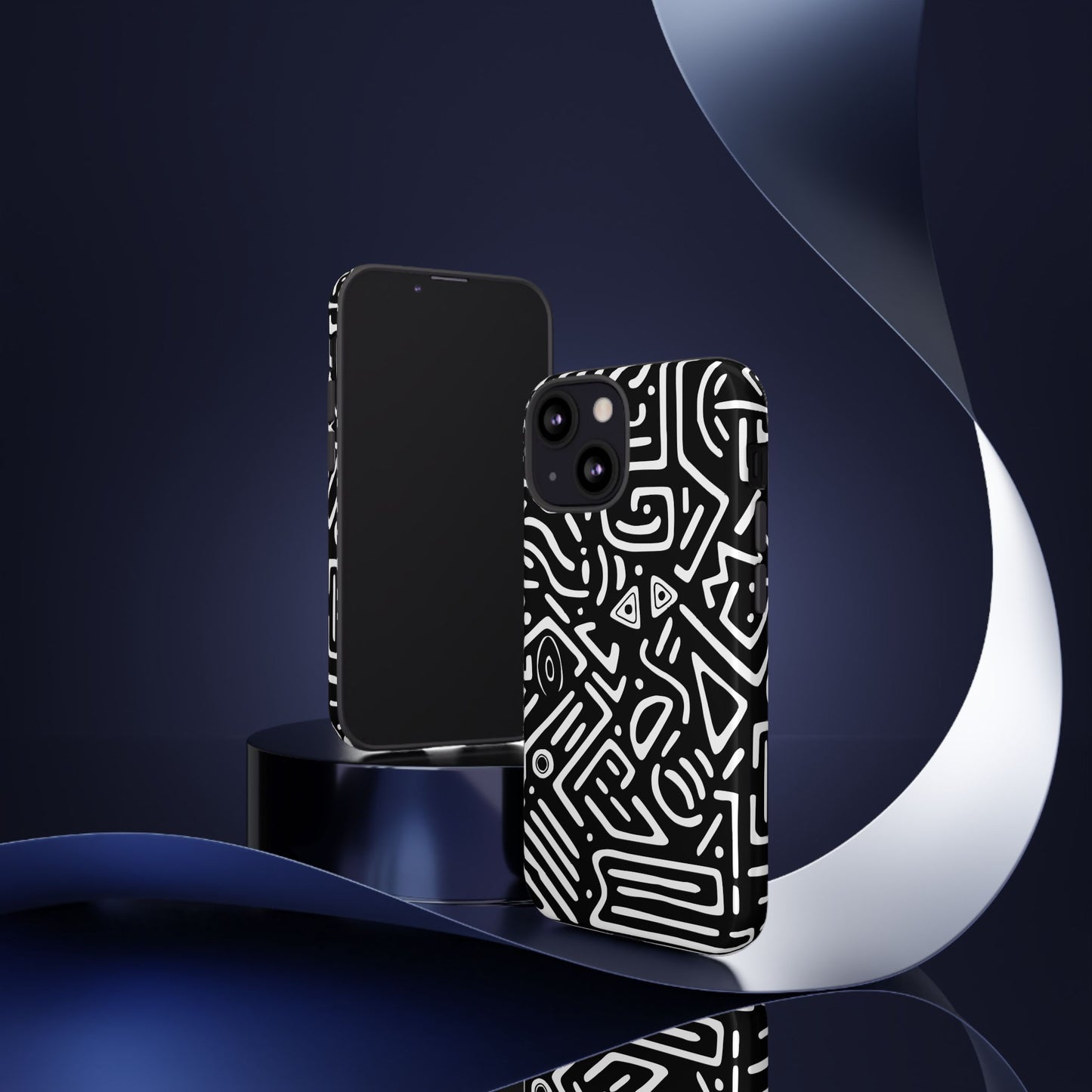 Stylish Phone Case, Abstract Design, Tough Cell Phone Cover, Modern Smartphone Protector, Gift for Tech Lovers, Unique Accessories