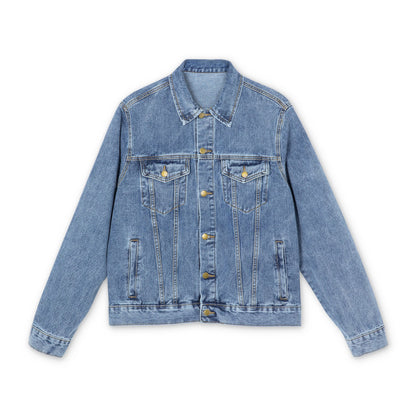 Ngwetsi - Stylish Men's Denim Jacket with Unique Art Design, Casual Outerwear, Vintage Fashion, Streetwear, Gift for Him