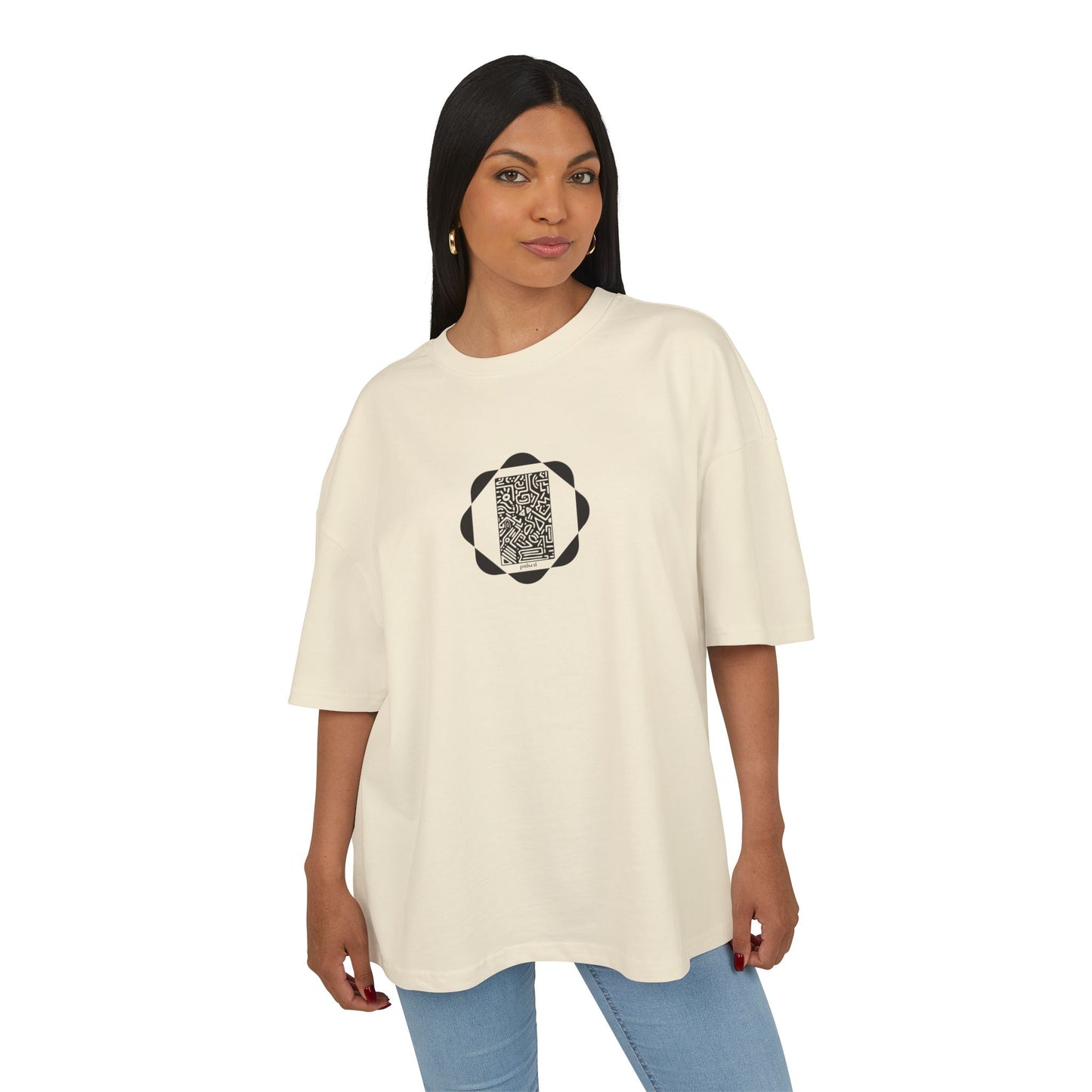 Pulsed - Unisex Heavy Cotton Box Tee - Modern Minimalist Wear, Versatile Streetwear, Gift for Him/Her, Casual Everyday Tee, Oversized Style