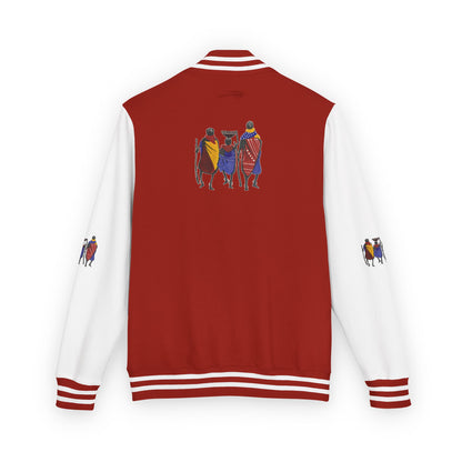 Ngwetsi - Unisex Letterman Jacket with Colorful Parrots Design, Trendy Outerwear, Casual Style, Gift for Animal Lovers, Comfortable and [...]