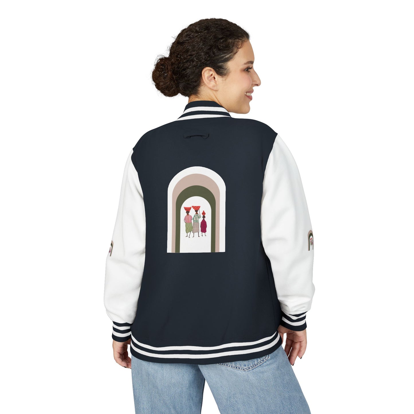 Dinkgwana - Stylish Unisex Letterman Jacket, Vintage Style Outerwear, Casual Everyday Jacket, Gift for Friends, Sports and Weekend Style
