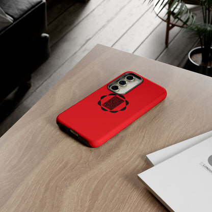 Tough Cases Phone Case, Bold Red Design, Unique Gift for Tech Lovers, Customize for Birthdays, Holidays, Everyday Use
