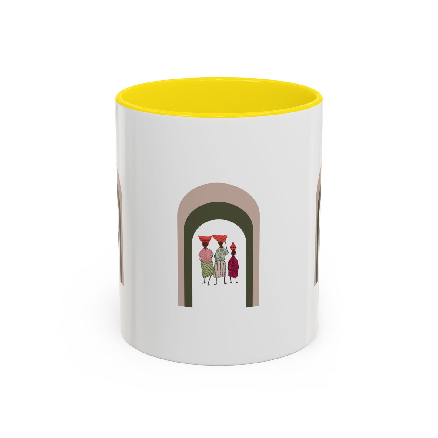 Dinkgwana Accent Coffee Mug - Modern Art Design for Home or Office