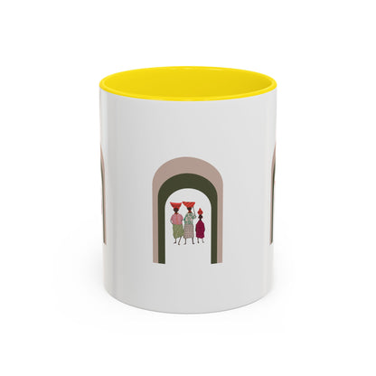 Dinkgwana Accent Coffee Mug - Modern Art Design for Home or Office